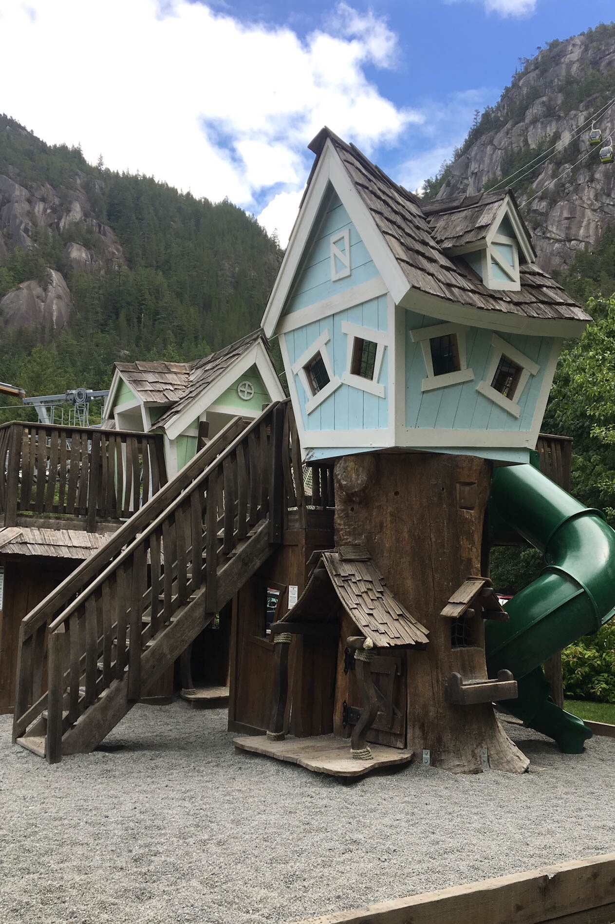 There is so much attention to derail with this house. It is adorable and also looks really fun to play on!